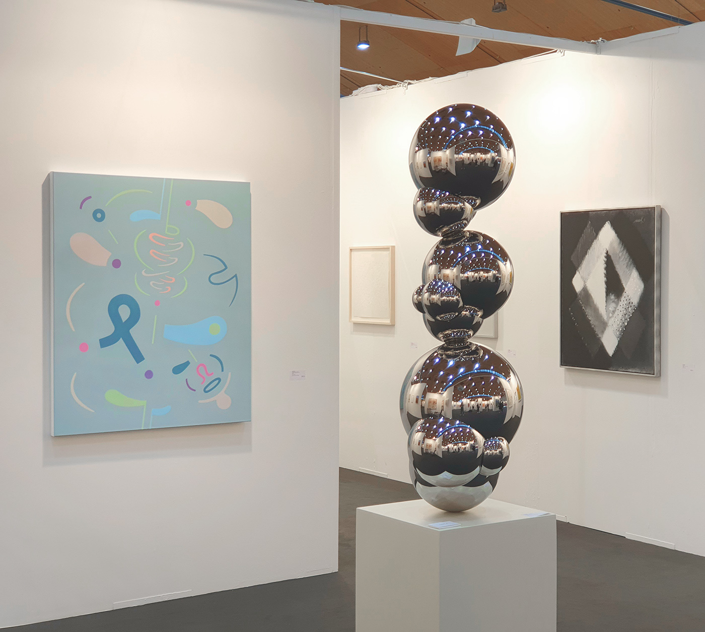 Art_Karlsruhe_2022_Art Fair | DBcontemporary | works by David Fried, Otto Piene, H.Mack, Lupertz, Günther Ucker, Alex Katz, Banksy